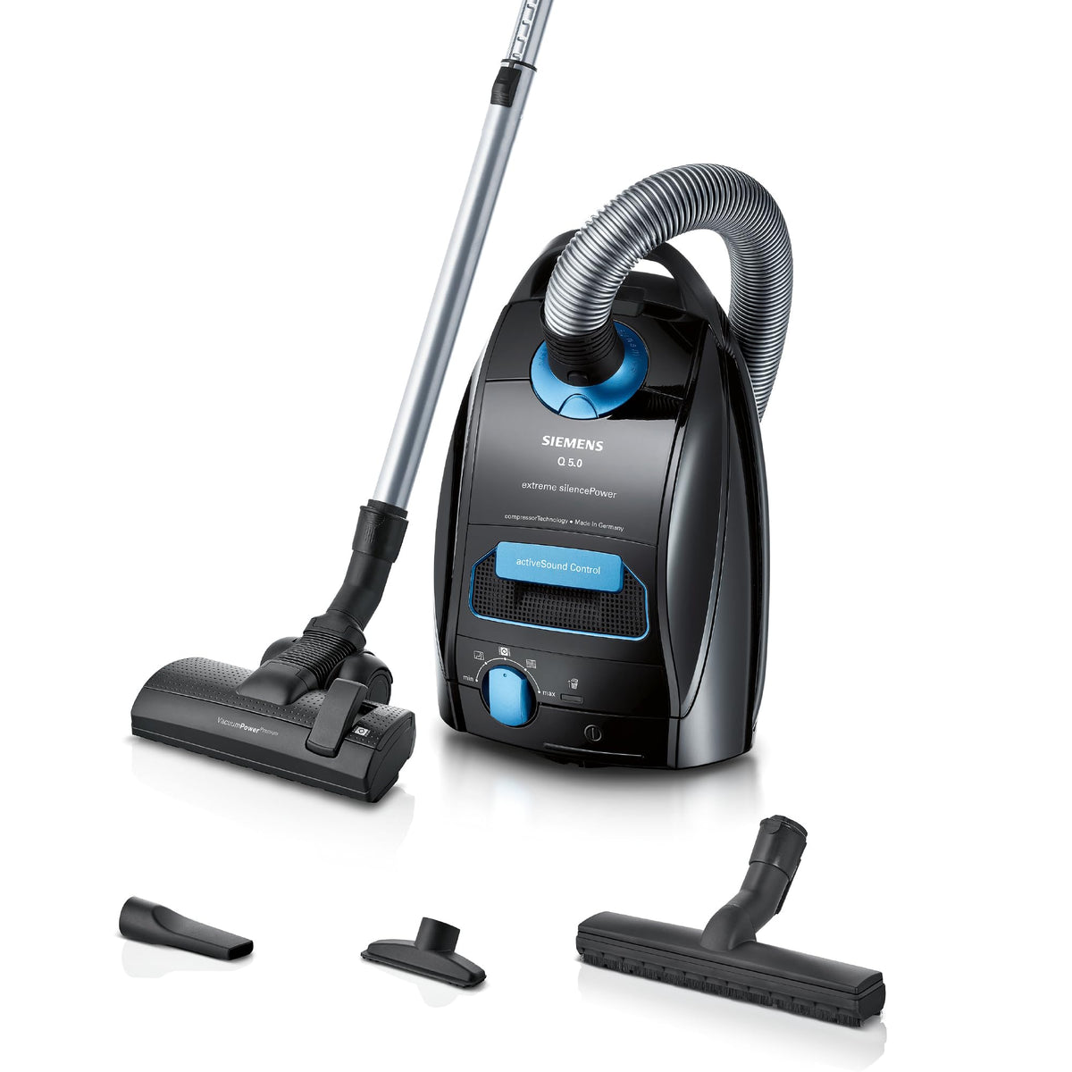 Siemens Q5.0 extreme silencePower VSQ5X1230 Staubsauger mit Beutel