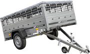 UNITRAILER Garden Trailer 230 KIPP mit Flachplane, Gitteraufsatz und Stützrad